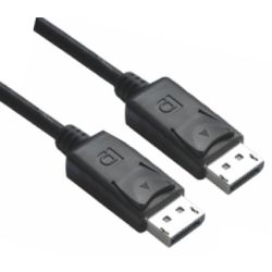 Astrotek DisplayPort DP Cable 2m 20-Pins Male to Male 1.2V 30AWG Gold Plated Assembly Type Black PVC Jacket RoHS
