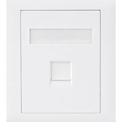 Astrotek Cat6 RJ45 Wall Face Plate 86x86mm 1-Port Socket Kit