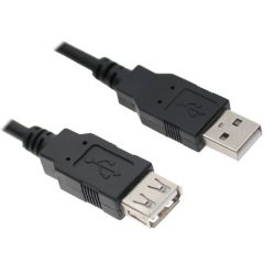 Astrotek 336314 USB A-A extension Cable translucent Silver 1.8m