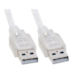 Astrotek USB 2.0 Cable 2m Type A Male to Type A Male Transparent Colour RoHS