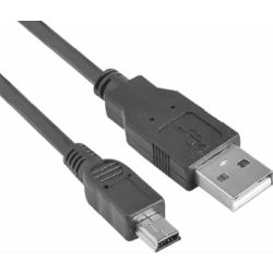 Astrotek 322645-D00000 USB Male A to Mini B Male Black 0.3m