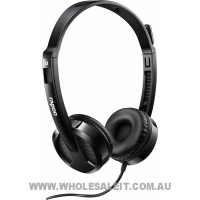 Rapoo H100 Wired Stereo Headsets Rotary Microphone Volume Adjustment 3.5mm