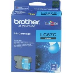 Brother LC67HYC Cyan High Yield Ink Cartridge GENUINE