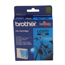 Brother LC57C Cyan Ink Cartridge (0.4K) GENUINE