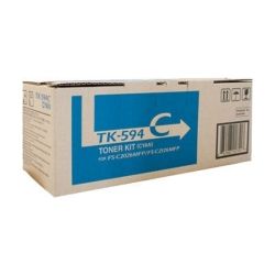 Kyocera 1T02KVCAS0 TK-594C Cyan Toner Kit (5K) GENUINE