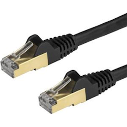 StarTech 1m Black Cat6a Ethernet Cable STP