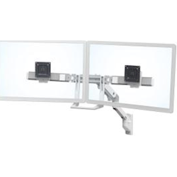 Ergotron HX Wall Dual Monitor Arm Silver Metallic