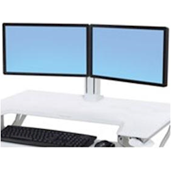 Ergotron WorkFit Dual Monitor Kit White
