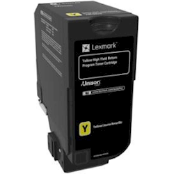 Lexmark CS725 Yellow High Yield Return Program Toner Cart 12K