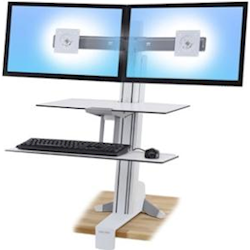 Ergotron WorkFit-S Dual SIT-STND Worksurface WHIT