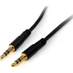 StarTech 3ft Slim 3.5mm Stereo Audio Cable M/M