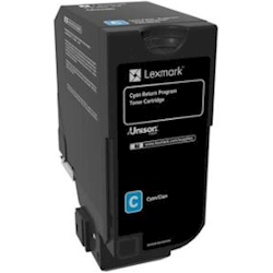 Lexmark CS720/CS725/CX725 Cyan Return Program Toner Cartridge 3K