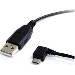 StarTech 1ft USB to Left Angle Micro USB Cable