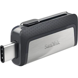 SanDisk Ultra Dual Drive USB Type C SDDDC2 128GB USB Type C Blk USB3.1/Type C reversible Retractable Type-C enabled Android 5yr