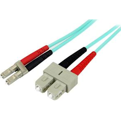StarTech 5m 10GB Aqua Fiber Patch Cable LC/SC