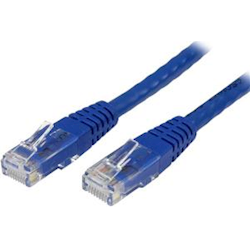 StarTech 2ft Blue Molded Cat6 UTP Patch Cable