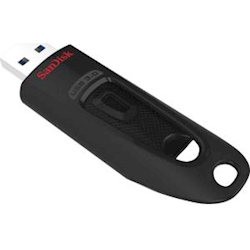SanDisk Ultra USB 3.0 Flash Drive CZ48 64GB USB3.0 Black Stylish Sleek Design 5yr