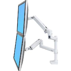 Ergotron LX Stacking Arm White No GROMMET