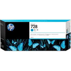 HP 728 300-ml Cyan Ink Cartridge