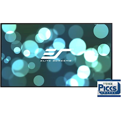 Elite Screens 135 Fixed Frame 16:9 Projector Screen Edge Free Ultra Thin Velvet Tape Aeon Cine Grey 3D