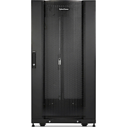 CyberPower CR24U11001 19 24U 1070mm Deep Rack Enclosure Hex Perforated Metal Door with 4 Casters 1300KG Loading Capacity