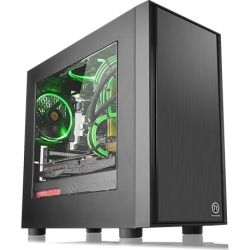 Thermaltake CA-1J1-00S1WN-Versa H17 Window Micro Case AIO Liquid Cooling Compatible 2yr Wty
