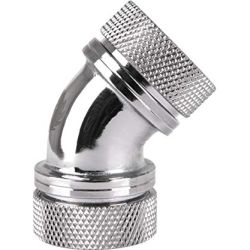 Thermaltake CL-W098-CA00SL-A Pacific G1/4 PETG Tube 45deg Dual Compression 16mm OD Chrome