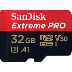 SanDisk SDSQXCG-032G-GN6MA 32GB Micro SDHC Extreme Pro 4K A1 V30 UHS-I/ U3 100MB/s