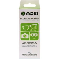 Moki Optical Lens Wipes 40 Pk