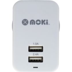 Moki Dual USB Wall Charger Wh
