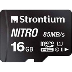 Strontium Nitro 16GB micro SD Single Pack 85MB/s U1 Class