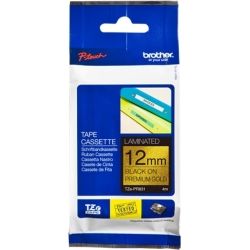 Brother TZE-PR831 Premium Tape Black on Premium Glitter Gold 12mm X 4M