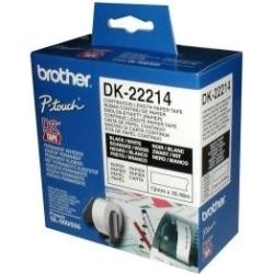 Brother DK-22214 White Continuous Paper Roll 12mm x 30.48m