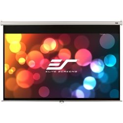 Elite Screens 85 1:1 Pull Down Screen Manual Wall/Ceiling Mount