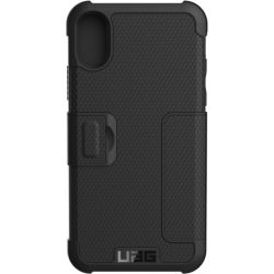 UAG iPhone X (5.8 Screen) Metropolis Case- Black/Silver Logo