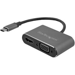 USB C to VGA and HDMI Adapter Aluminum
