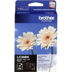 Brother LC39BK Black Ink Cartridge (0.3K) GENUINE