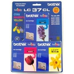 Brother LC37CL3PK Cyan + Magenta +Yellow Colour Pack GENUINE