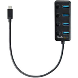 StarTech Hub USB 3 4-Port with On/Off Switches