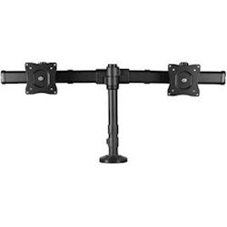 Deskmount Dual-Monitor Arm for up to 27 inch Monitors Low-Profile Design Desk-Clamp or Grommet-Hole Monitor Mount