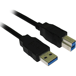 4Cabling 2M USB 3.0 AM-BM Cable Black