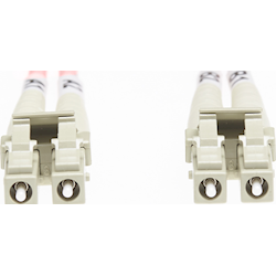 4Cabling 5m LC-LC OM4 Multimode Fibre Optic Cable Salmon Pink