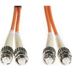 4Cabling 10m ST-ST OM1 Multimode Fibre Optic Cable Orange