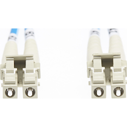 4Cabling 10m LC-LC OM4 Multimode Fibre Optic Cable Blue