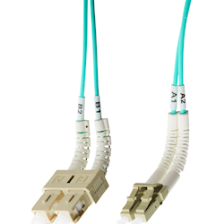 4Cabling 3m LC-SC Flexi Boot OM4 Multimode Fibre Optic Duplex Patch Leads