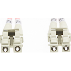 4Cabling 2m LC-LC OM1 Multimode Fibre Optic Cable Salmon Pink