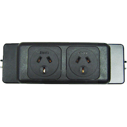 4Cabling Elsafe: PB Series 2 GPO Black Frame and Faceplates