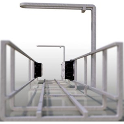Elsafe Prodigy 1250 mm Single Tier Cable Management Basket White