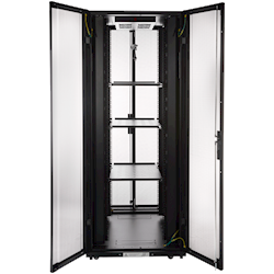 4Cabling 45RU 800mm Wide x 800mm Deep Server Rack with Bi-Fold Mesh Doors