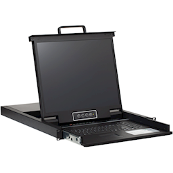 4Cabling Rackmount 8-Port KVM Switch USB-PS/2 with 19 inch LCD KVM Cable Included